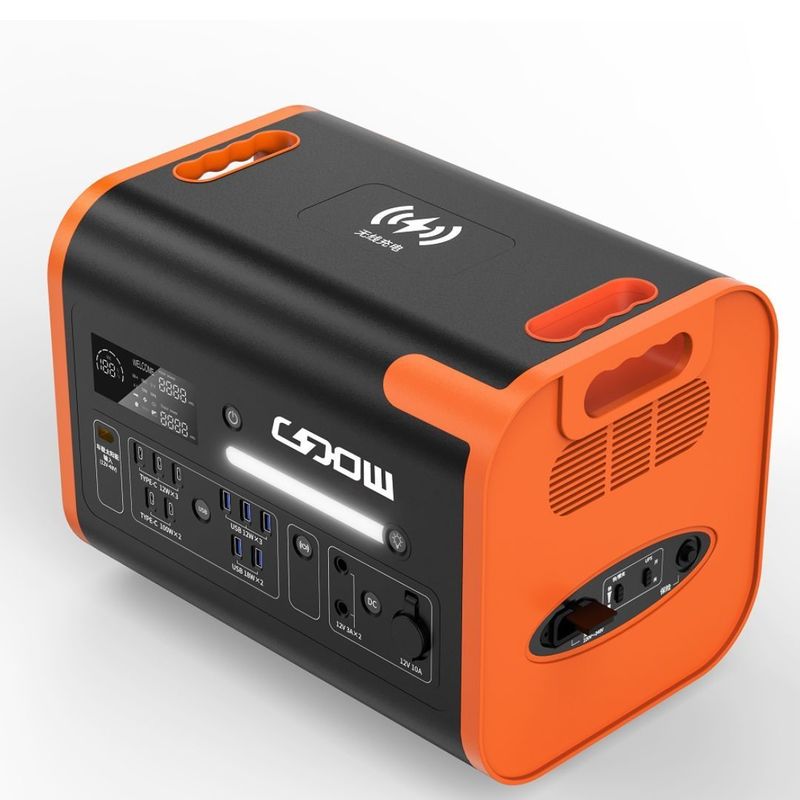 Estação de alimentação portátil de carregamento rápido de 1500 W para escritório médico ao ar livre AT22 2200W/2048wh