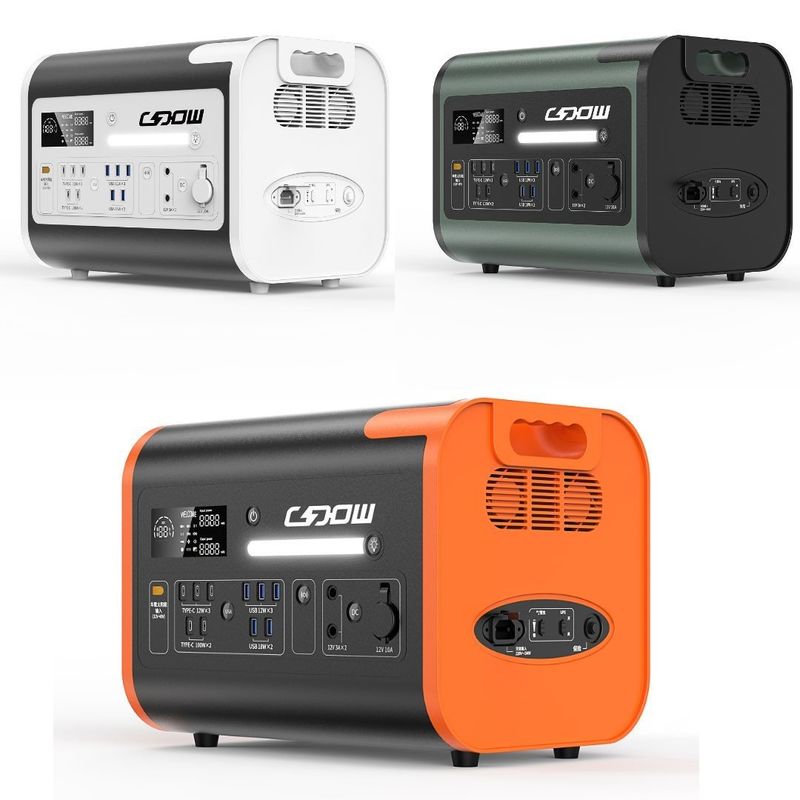 Carregamento rápido 2200W/40ah Fornecimento de energia portátil para acampamento ao ar livre Armazenamento de energia de reserva
