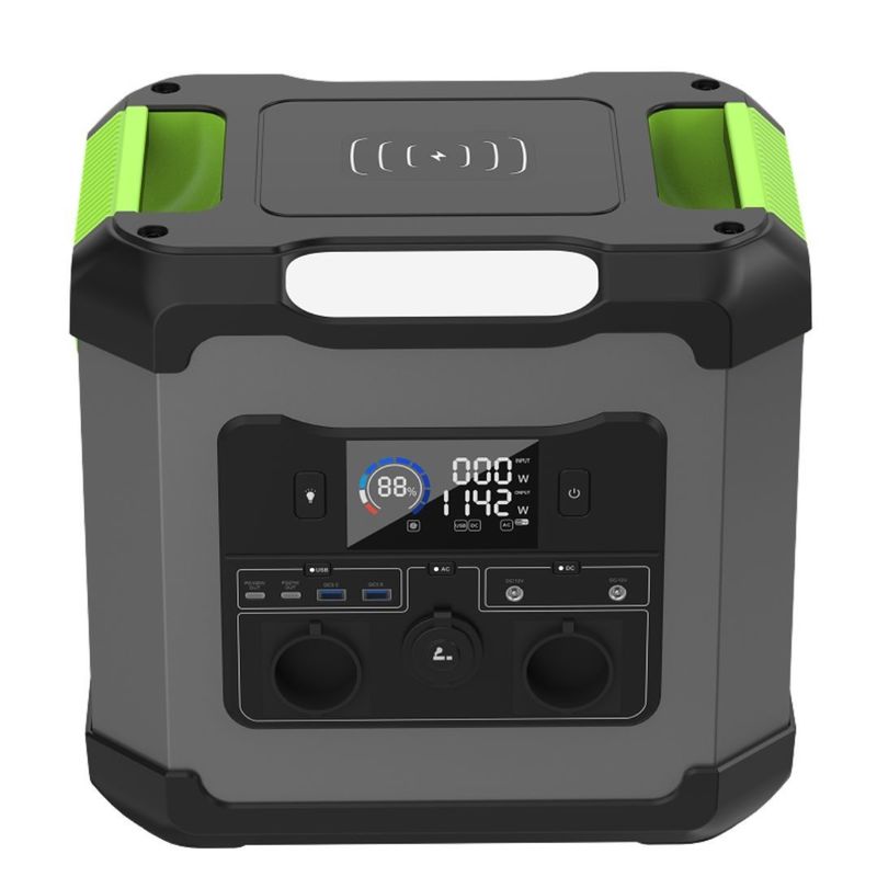 12V-13V/10A DC Output 1500W/1344wh Estação de energia portátil para necessidades domésticas ao ar livre