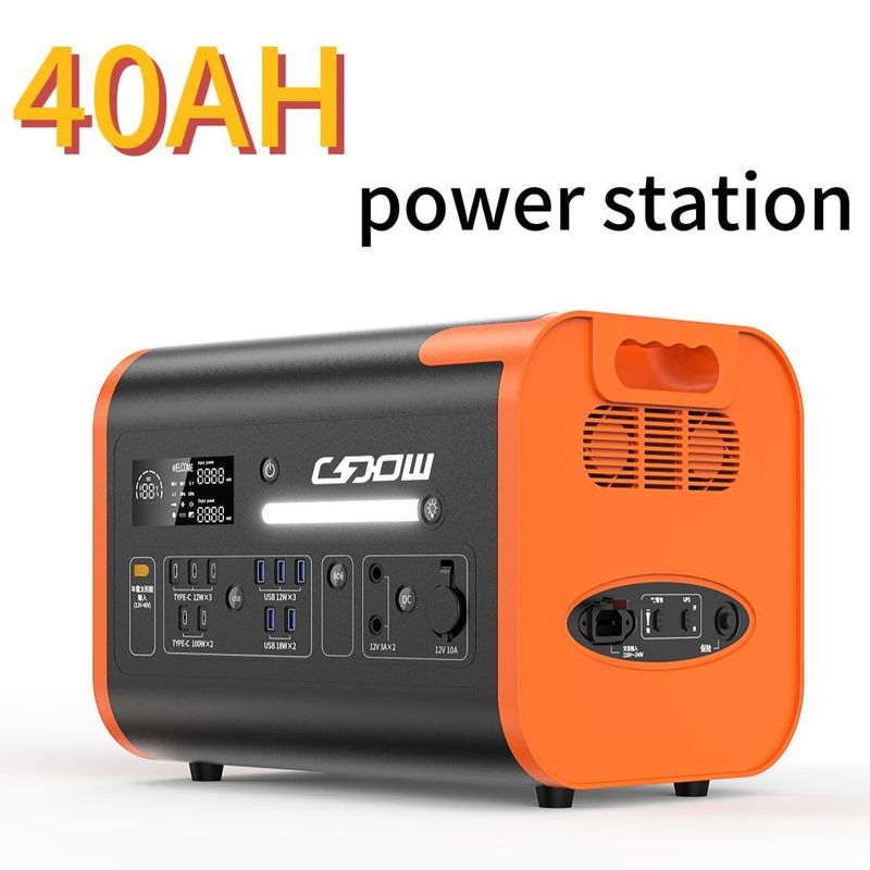 2200W/40ah Estação de energia portátil de suporte de painel solar de carregamento para energia externa fácil