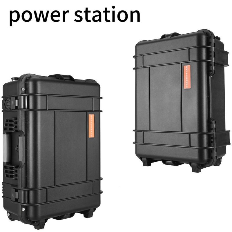 Estação de energia portátil com capacidade de bateria de 48V62.5ah 3000wh e carga de painéis solares
