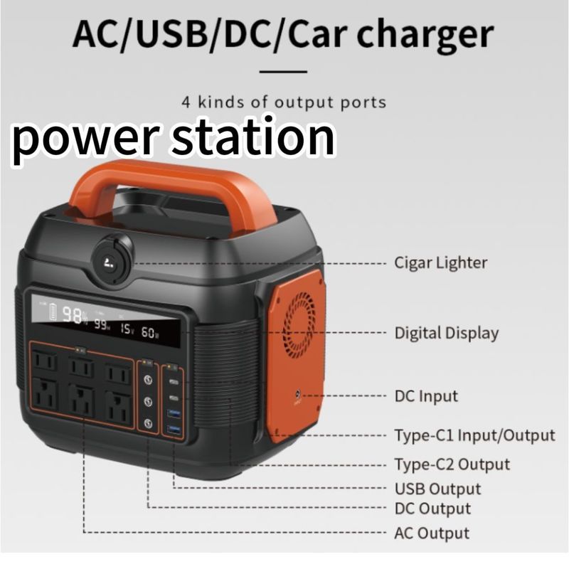 S6 600W Viagem conveniente Bateria de lítio Armazenamento de energia Potência Estação de energia portátil