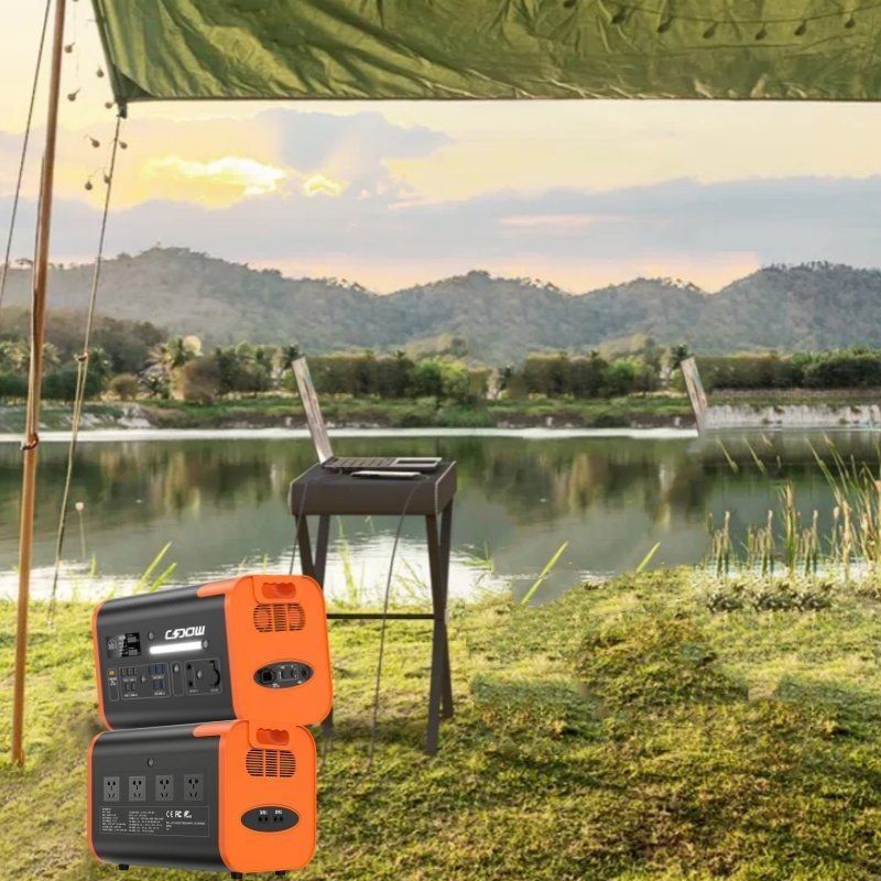 800W Carregamento solar 2200W/2048wh/40ah Estação de energia portátil para excursões ao ar livre