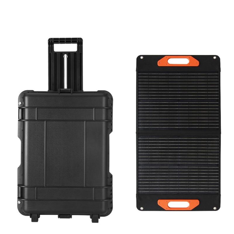 Estação de energia móvel ao ar livre com inversor de onda senoidal puro de 3000W e bateria LiFePO4