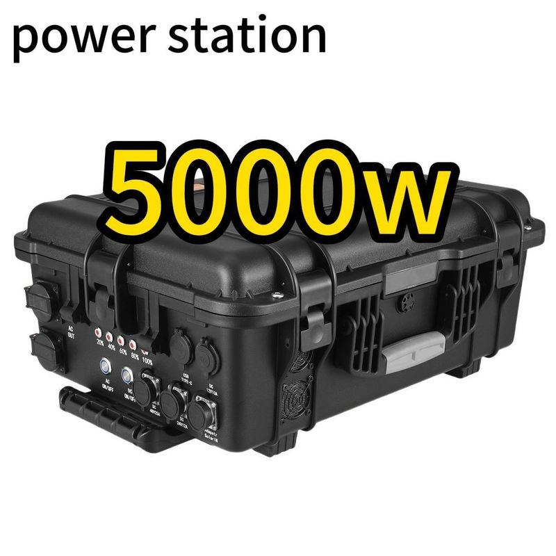 LT-50 Estação de Energia Portátil de Aventura ao Ar Livre de 5000 W com Material de Shell de Liga ABS
