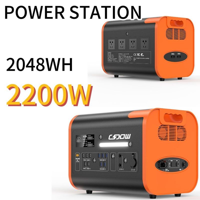 Estação de energia solar móvel portátil da União Europeia com tomada AC com função de carregamento USB