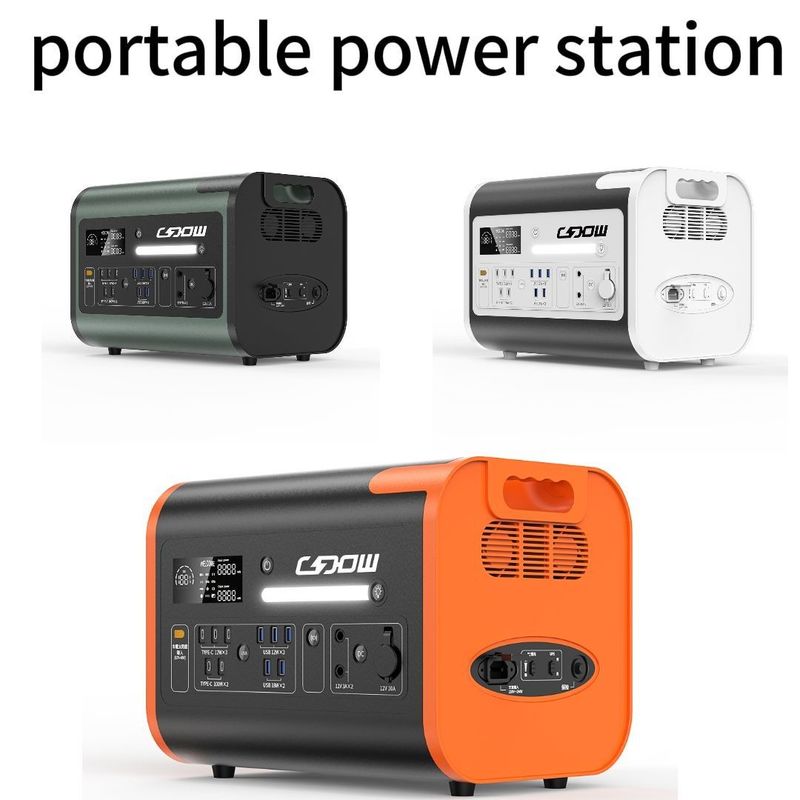 40ah/110V/220V Recarregável móvel 2200W Campo ao ar livre Bateria de lítio Potência Estação de energia portátil