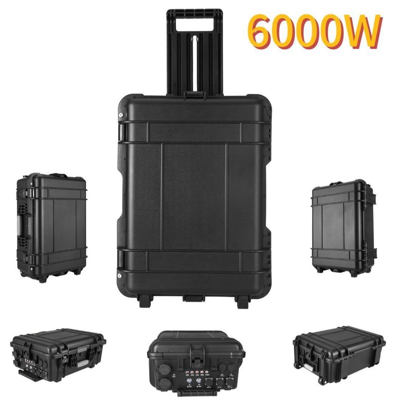Corrente de saída AC 15A Max 6000W Carregador USB externo para viagens, acampamento e emergências