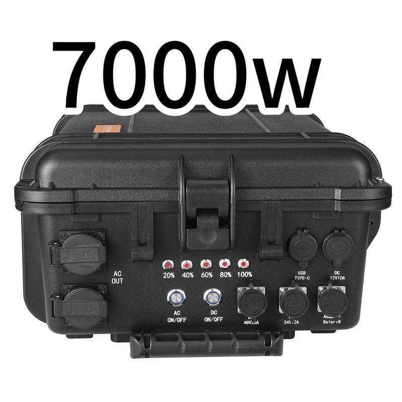 Sistema de armazenamento de energia por bateria de gerador solar portátil de 7000 W com 50.000 kg de peso bruto