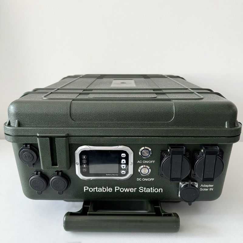 Estação de energia portátil de carregamento solar de 6000W com quadro médio ABS e controlador MPPT