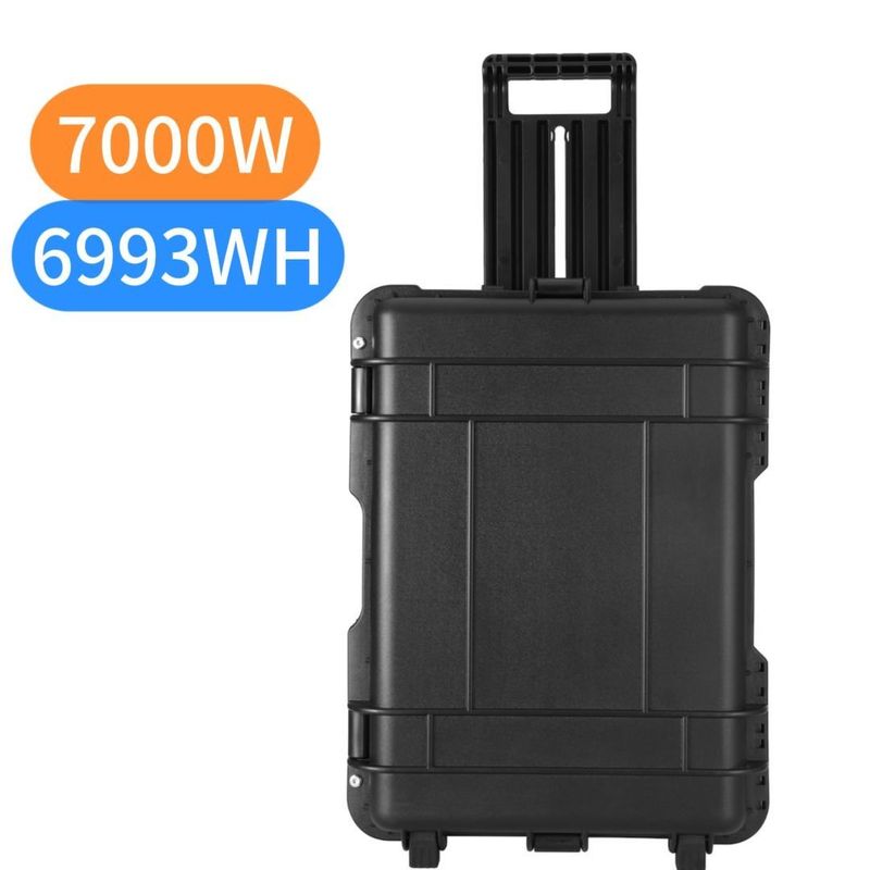 AC Pure Sine Wave Output 7000W Estação de energia externa LiFePO4 Gerador solar portátil