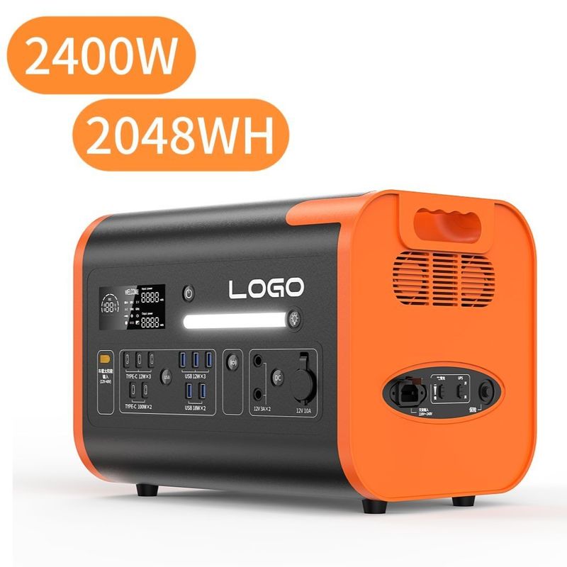 Gerador solar portátil de 2400W/2048wh/LiFePO4 para função de protecção contra sobrecarga no exterior