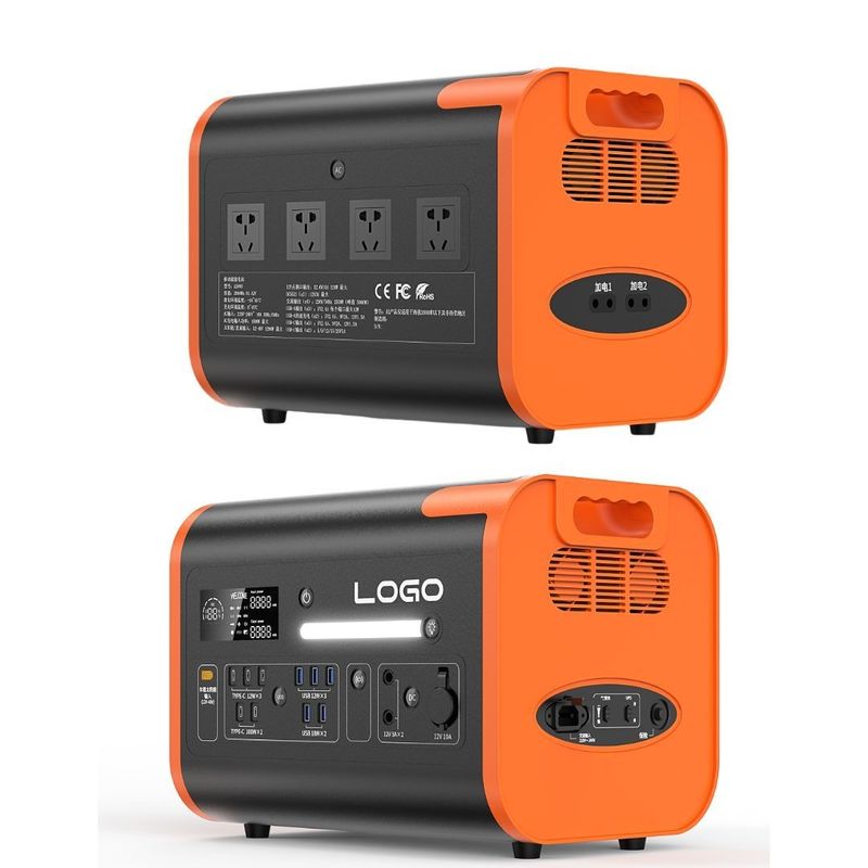LiFePO4 Estação de Energia Portátil 40ah/2200W/2400W para Carregamento Multi-Escenas e Emergência