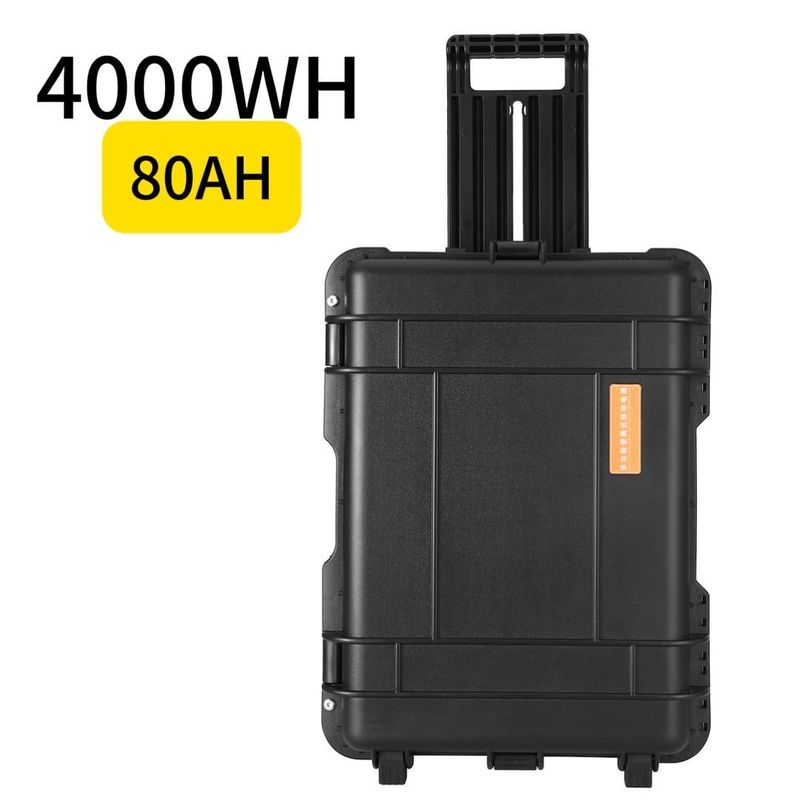 Armazenamento de energia para acampamento ao ar livre 80ah/4000W Central de energia portátil para equipamentos móveis