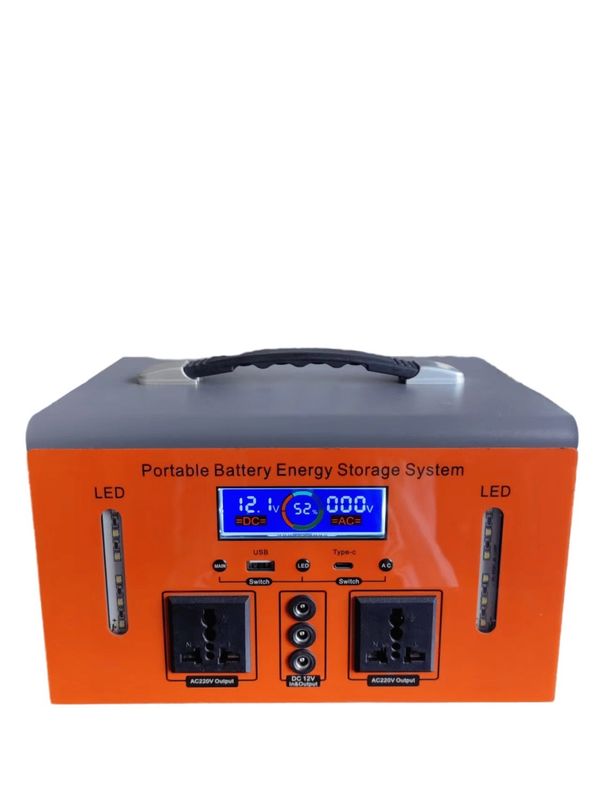 XT500 500W/110V/220V Carregador de acampamento ao ar livre Estação de energia portátil com adaptador de CC