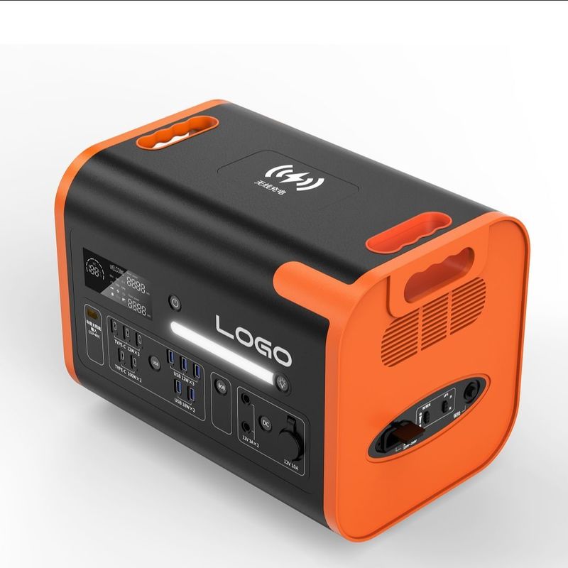 1500W AC Carregamento 2400W/40ah Viagem Portátil Armazenamento de Energia de Lítio Estação de Energia Solar