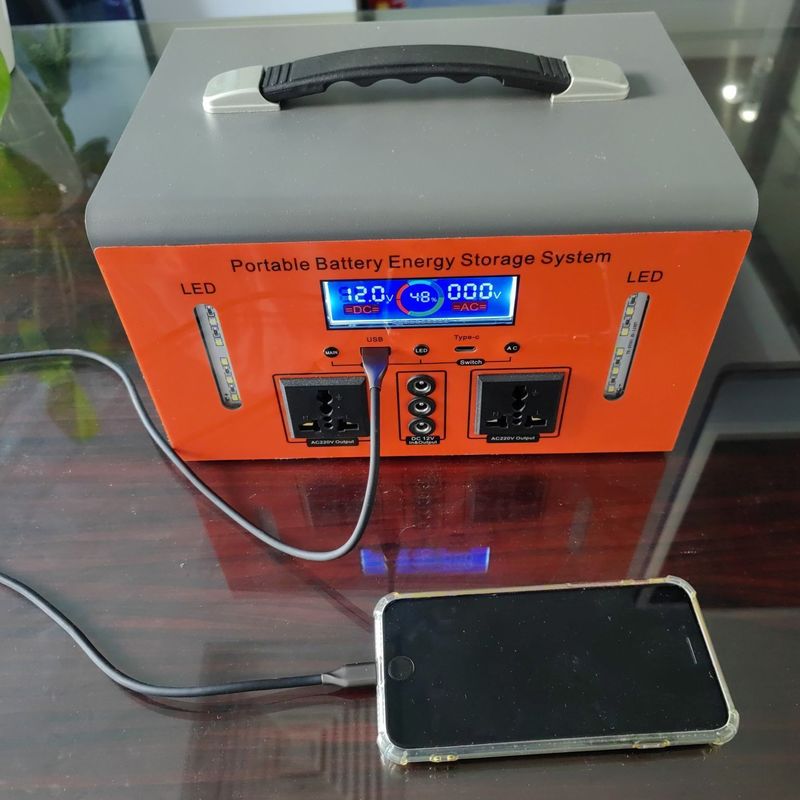 Potência de saída nominal de 300 W Tipo-C Estação de alimentação portátil de 5 V/10 W para carregamento móvel de escritório