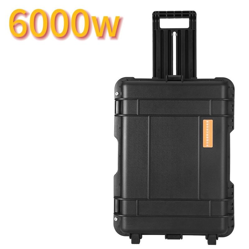 Estação de energia portátil de bateria de lítio ternar exterior 6000W/6216wh com alta segurança
